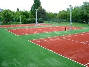 Tenis Kortu Renkli Sahte Çim